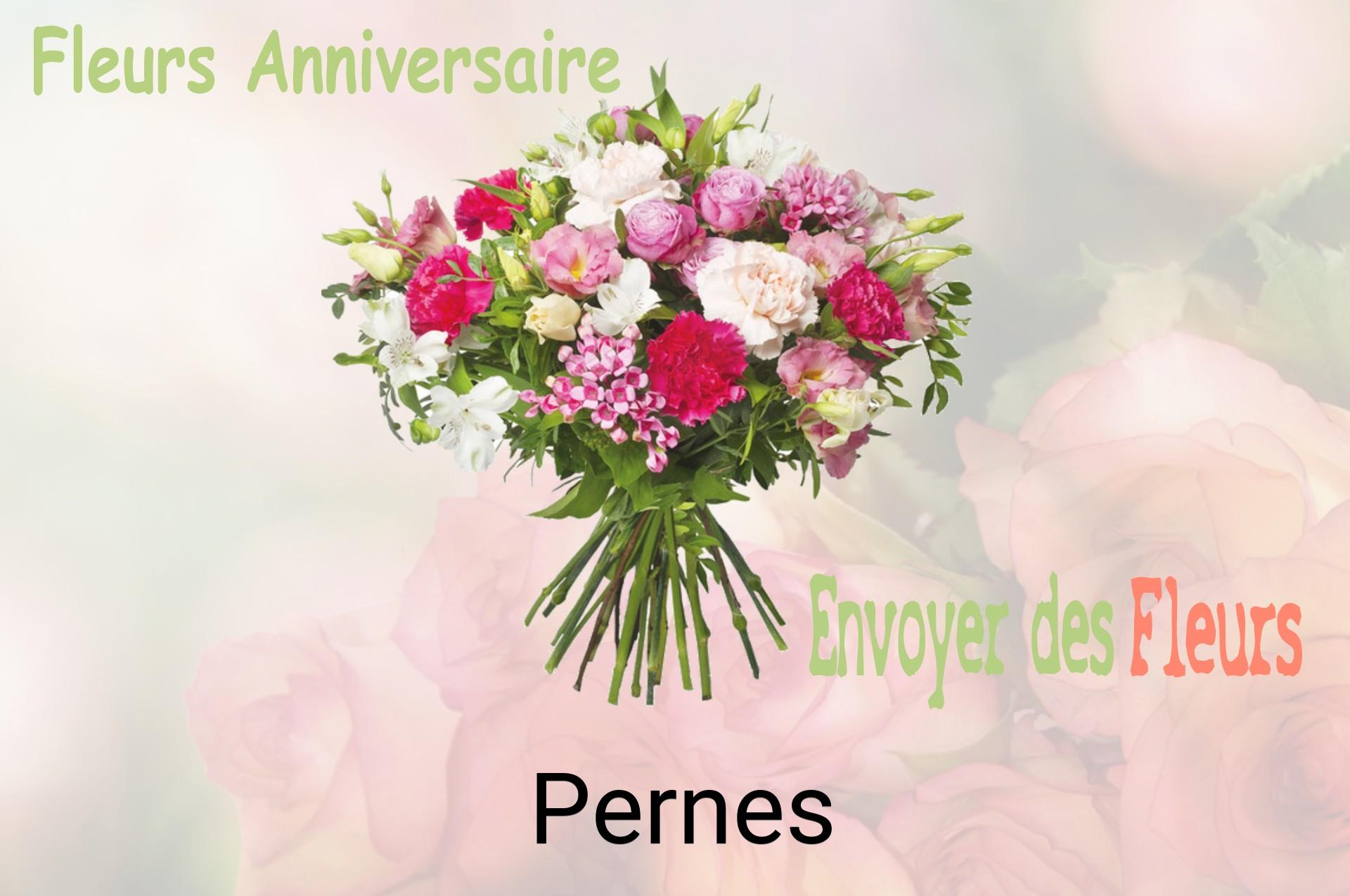 Bouquet de fleurs d’anniversaire livré à Pernes